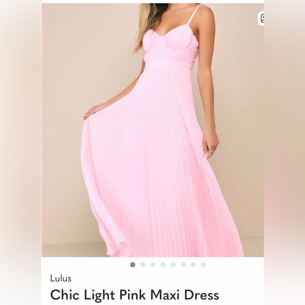43 in. SHEIN Chic Light Pink Sleeveless Dress